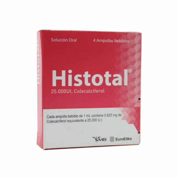 Histotal 25.000 Ui X4 Ampollas .Bebibles