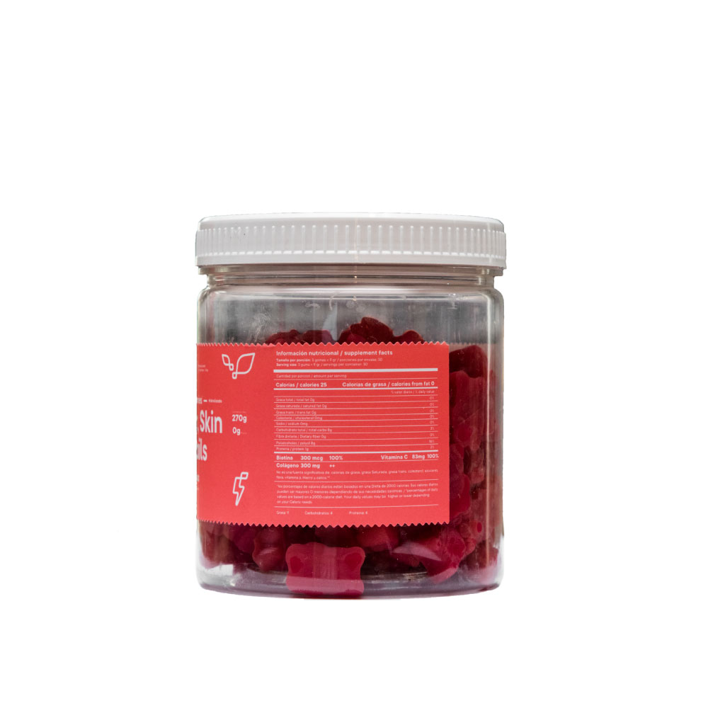 powerlab_pwr_gummies_hair,_skin_&_nails_tarro_x_180_grs