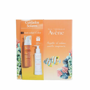 AVENE Kit Solar Antiedad Color + Leche Desmaquillante