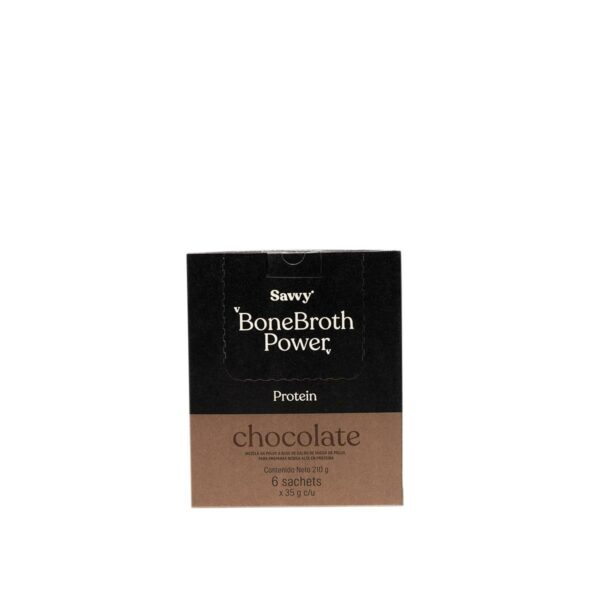 Display Bone Broth Chocolate X 6 Unidades