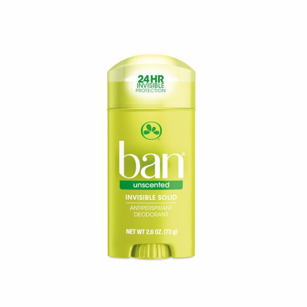 Desodorante Ban Invisible Solid Unscented X73G
