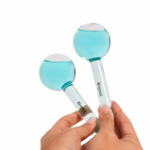 Masajeador Facial De Cristal Azul