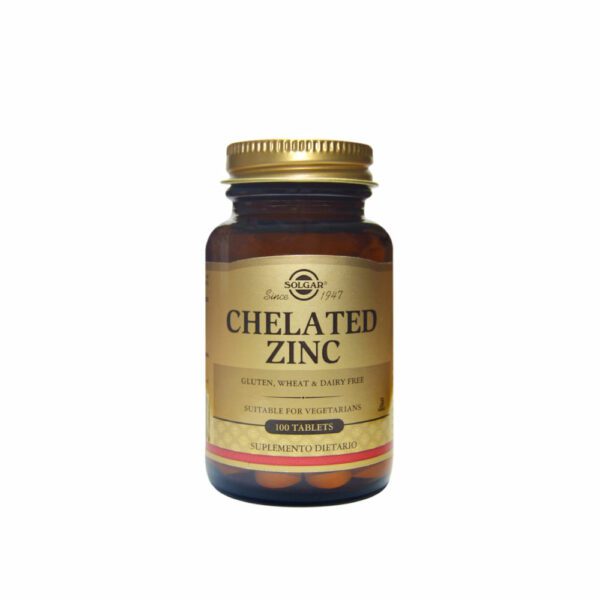 SOLGAR Chelated Zinc  X 100 tabletas