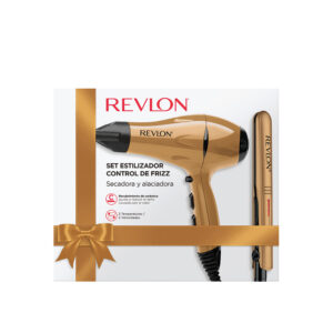 Set Estilizador Frizz Control Secadora + Alaciadora (Gold)