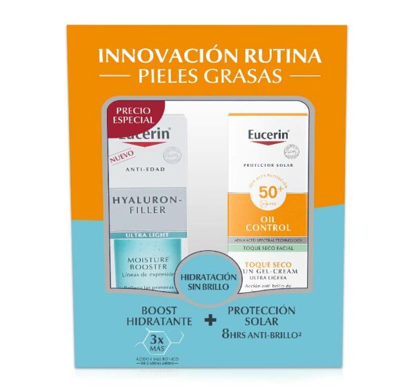 EUCERIN FACE HYALURON 30ML + TOQUE SECO 50ML