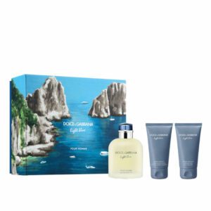 DOLCE & GABBANA Kit Light Blue Pour Homme EDT 125 Ml+ ASB 50 Ml + SG 50 Ml