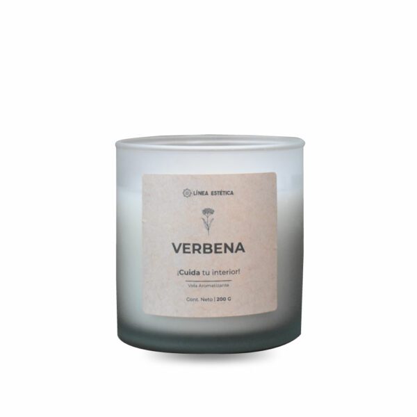 LÍNEA ESTÉTICA Vela Aromatizante Verbena 200 Gr