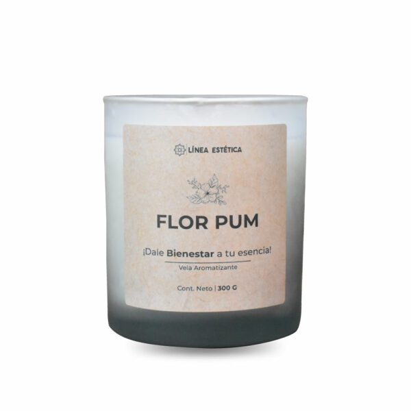 LÍNEA ESTÉTICA Vela Aromatizante Flor Pum 300 Gr