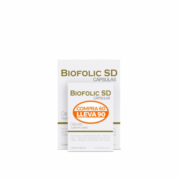 BIOHEALTHY Kit Biofolic Cápsulas Compra 60 Lleva 90