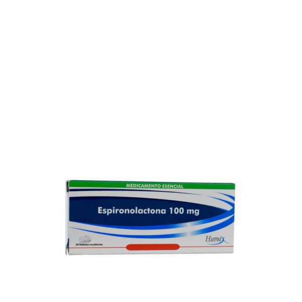 Espironolactona  100 gr X 20 tabletas